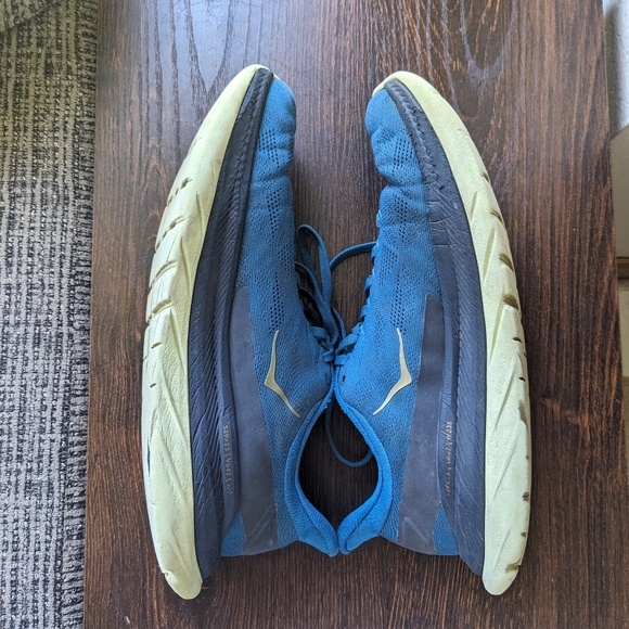 Hoka One One Mach 4 Blue Green Black Running Walking Shoes - Picture 5 of 10